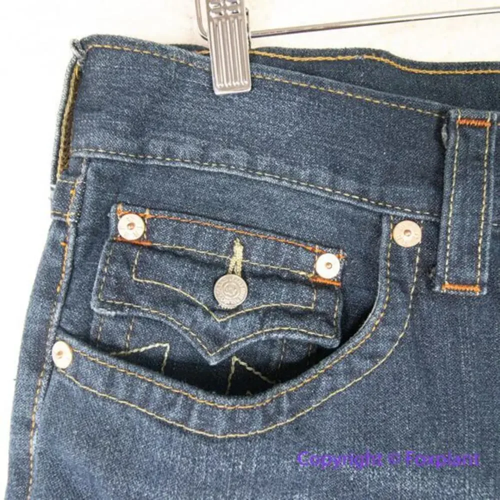 New! True Religion mens Ricky straight‎ jeans, size 36